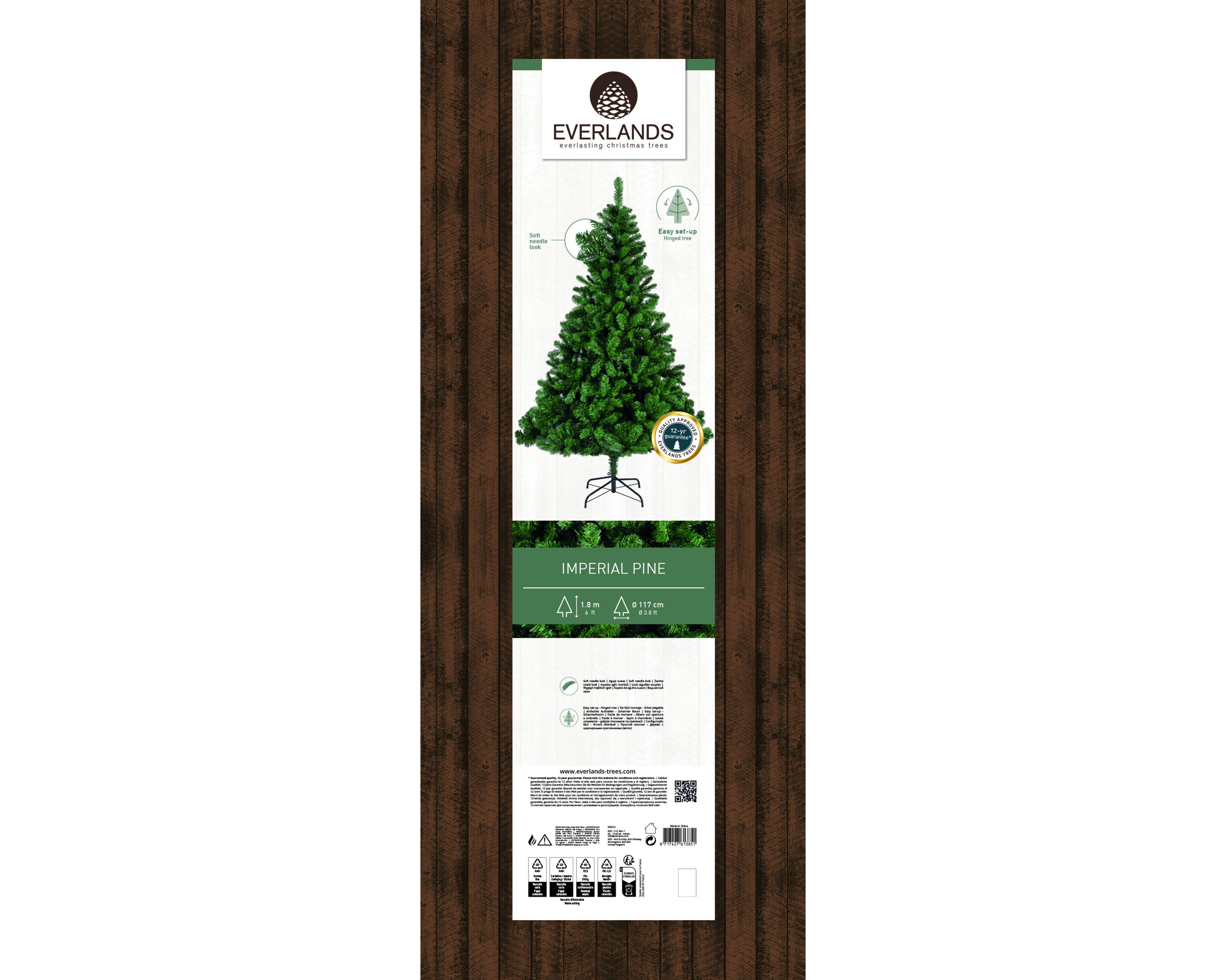 Everlands Imperial - Kunstkerstboom - 180 cm - Groen