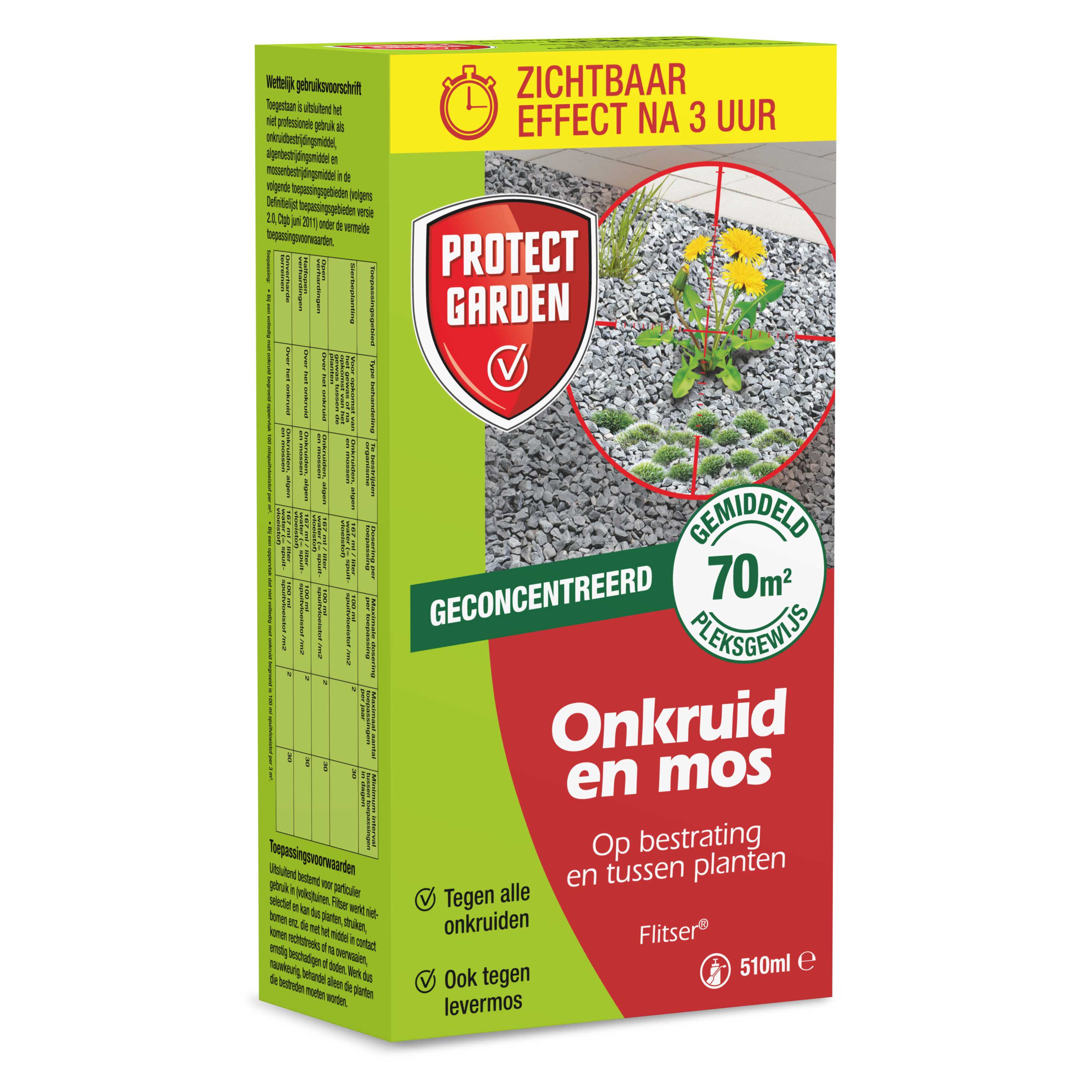 Protect Garden Flitser Concentraat - Onkruid en mos Protect Garden Flitser Concentraat - Onkruid en mos