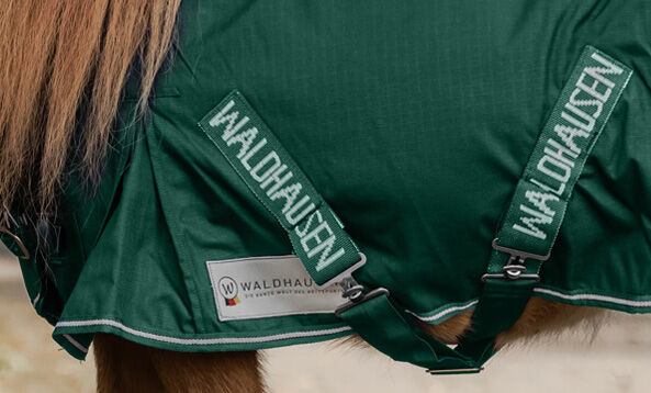 Waldhausen Shetlander - Regendeken - Paardendeken - Groen - 70-120