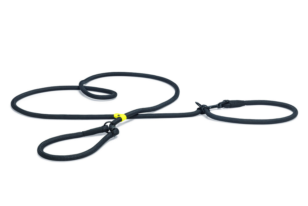 Beeztees Premium Parinca - Jachtlijn Hond - 25.00 cm - zwart - 12 mm - 4.50 cm - Medium - 300.00 cm - 2.00 cm