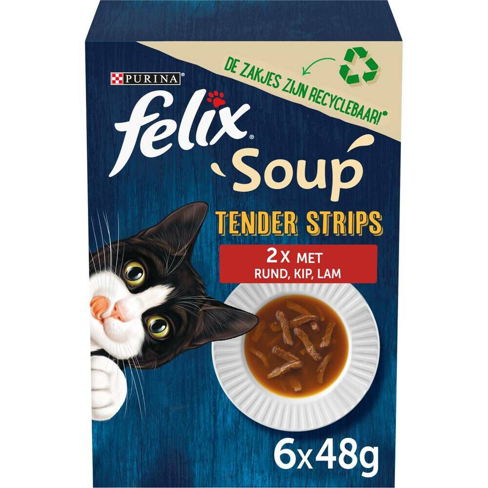 Felix Soup Original - Kattenvoer - 6x48 gram
