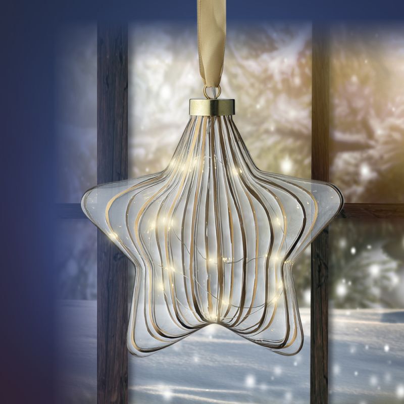 Lumineo LED Ster - Hanglamp - 15 - Wit - Warm wit