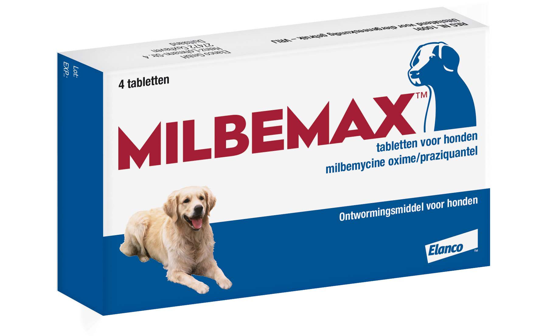 Milbemax - Ontwormen Grote Honden - 11.50 cm - 6.80 cm - 1.50 cm