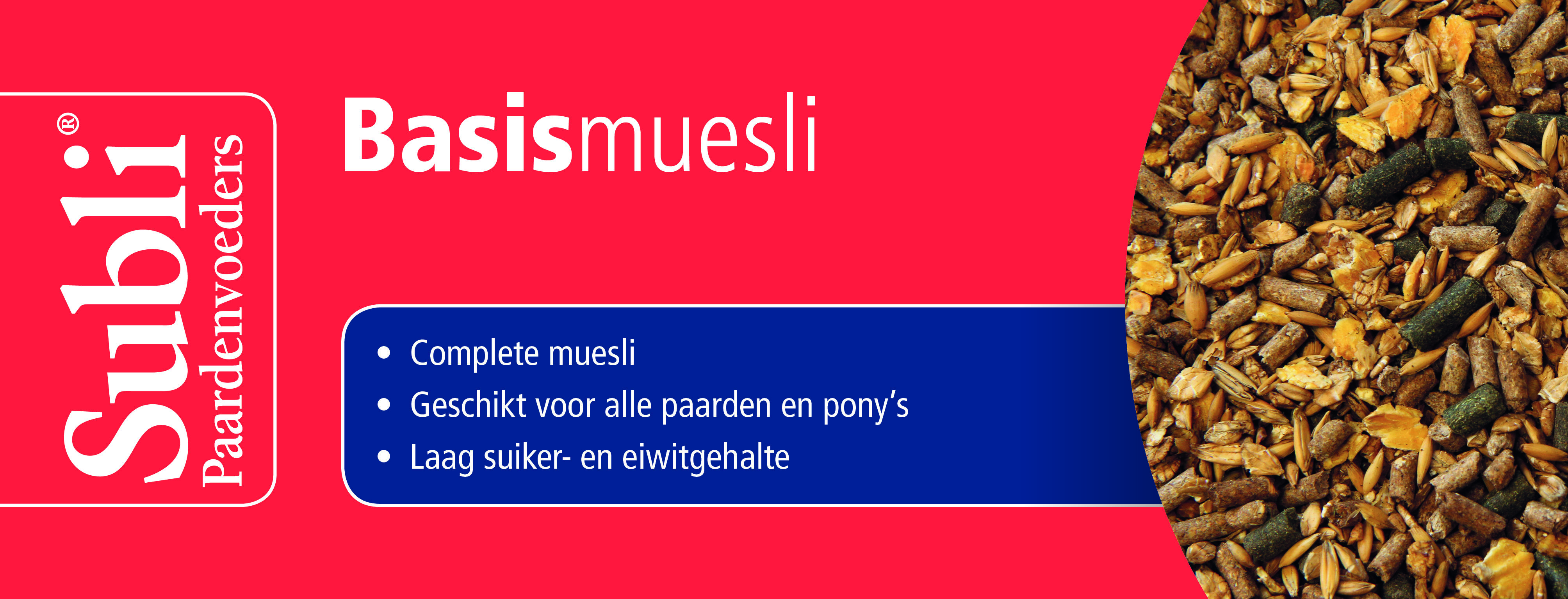 Subli Basismuesli - Basisvoeding - 20 kg - Zak
