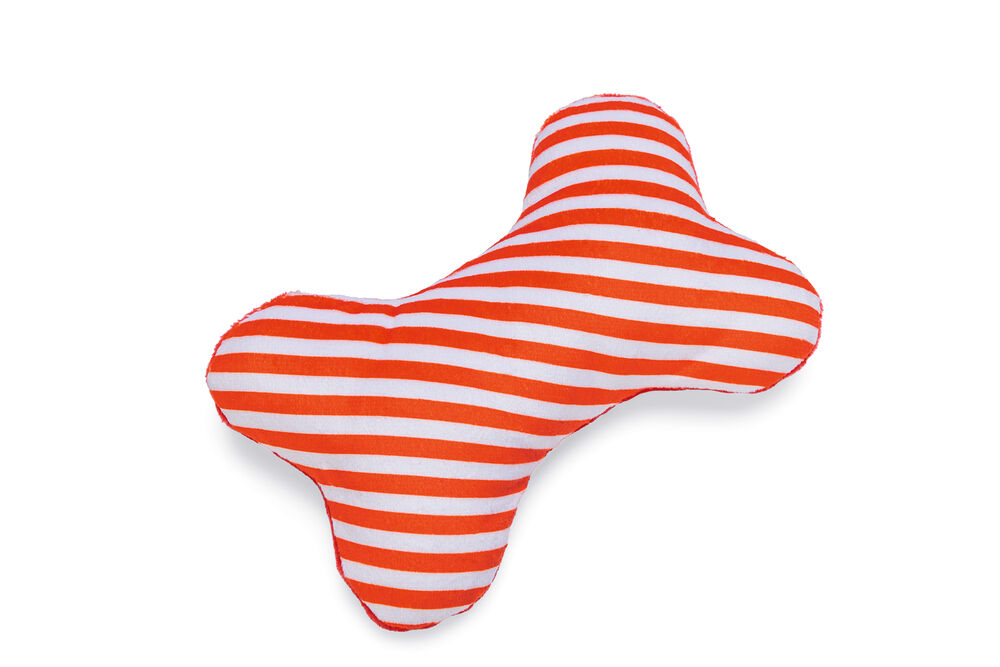 Beeztees Kerst Bot Knuffel - Hondenspeelgoed - rood - 24.8x9.8x4 cm