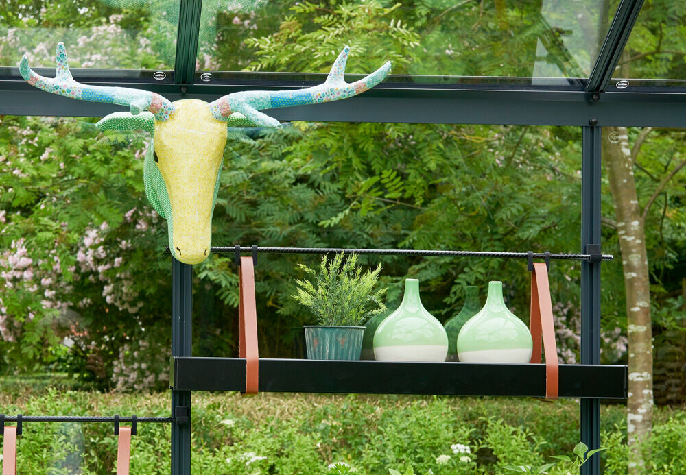 JULIANA Hanging Tray - Kweekschap - 6.00 cm - Zwart - 14.50 cm - 76.00 cm