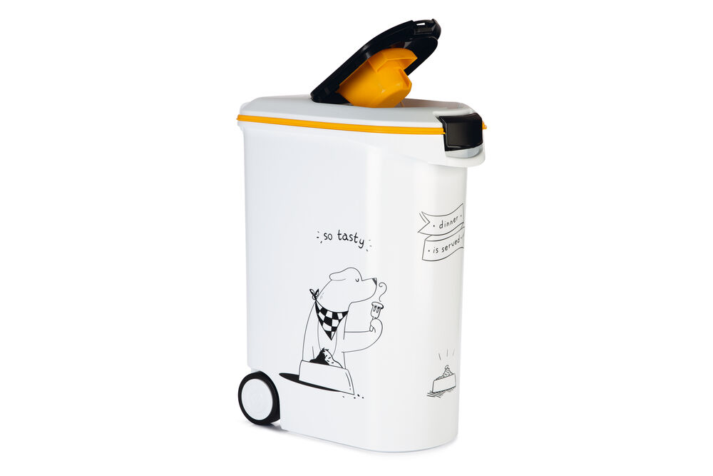 Curver Dis - Hond - Voercontainer - 54.00 l - 43.00 cm - Wit Grijs - 49.00 cm - 28.00 cm