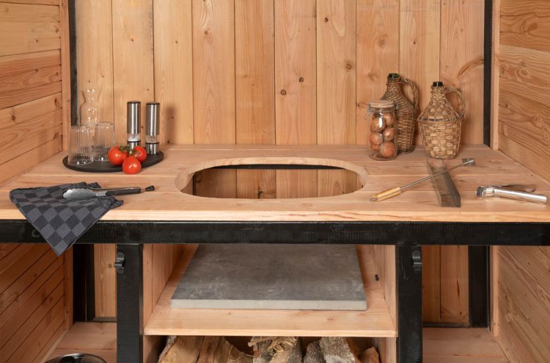 Volente Cody - Buitenkeuken - Bruin - 1x190x90 cm