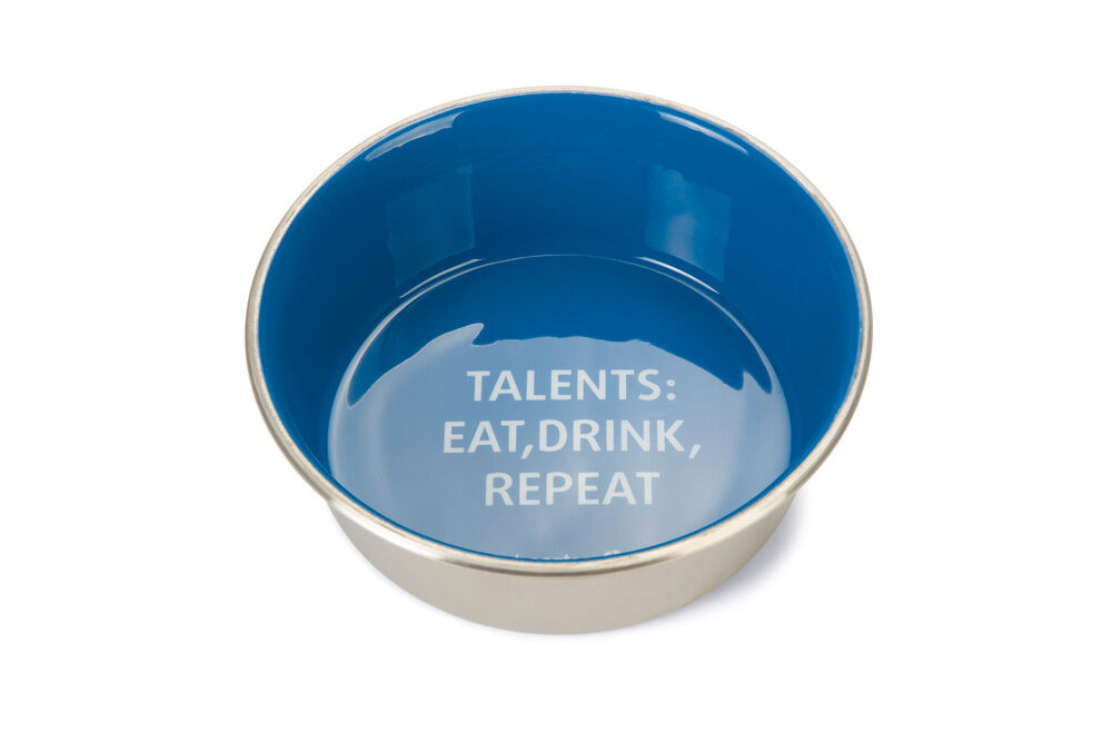 Beeztees Talents Hond RVS - Voer en drinkbak - 1.00 cm - Blauw - 1.00 cm - 16.00 cm - 1.00 cm