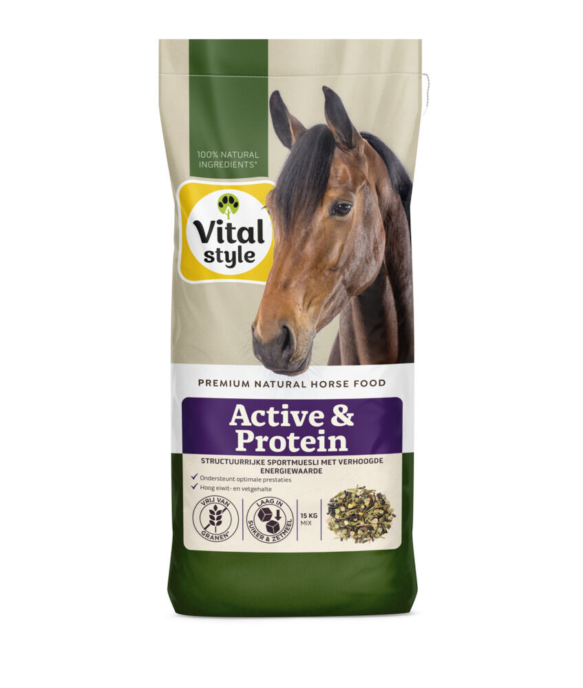 VITALstyle Active & Protein Muesli - Paardenvoer VITALstyle Active & Protein Muesli - Paardenvoer
