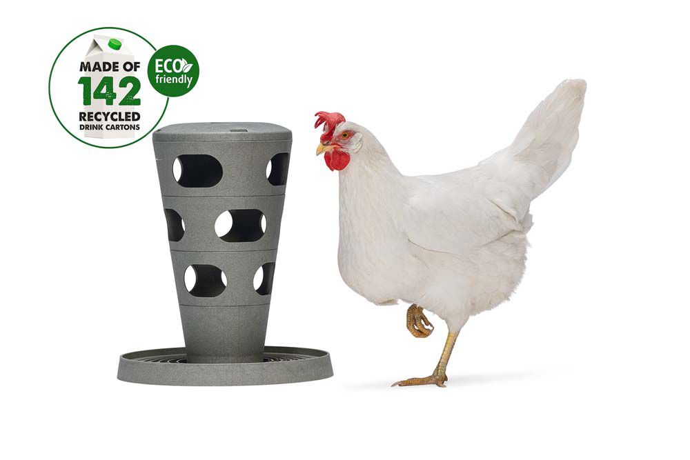 Beeztees Voertoren  - Kippenvoerbak - 36.00 cm - null - 30.00 cm - 30.00 cm