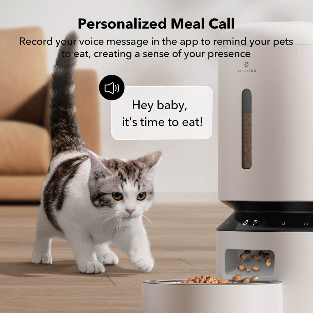 PETLIBRO Granary WIFI - Automatische kattenvoerbak - Wit - 35.8x19.6x16.6 cm