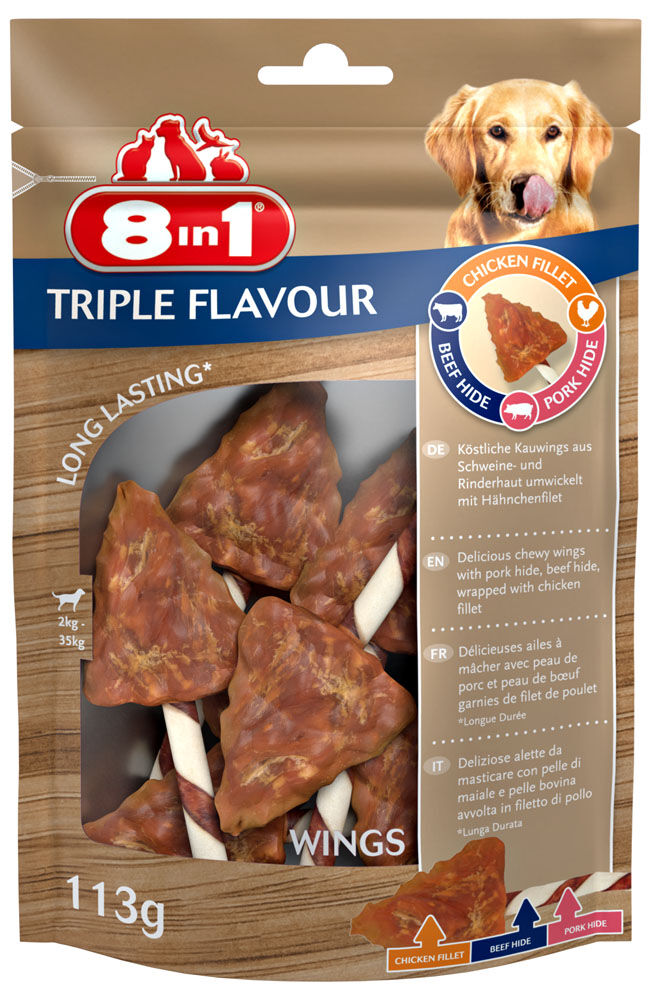8in1 Triple Flavour Wings - Hondensnack 8in1 Triple Flavour Wings - Hondensnack