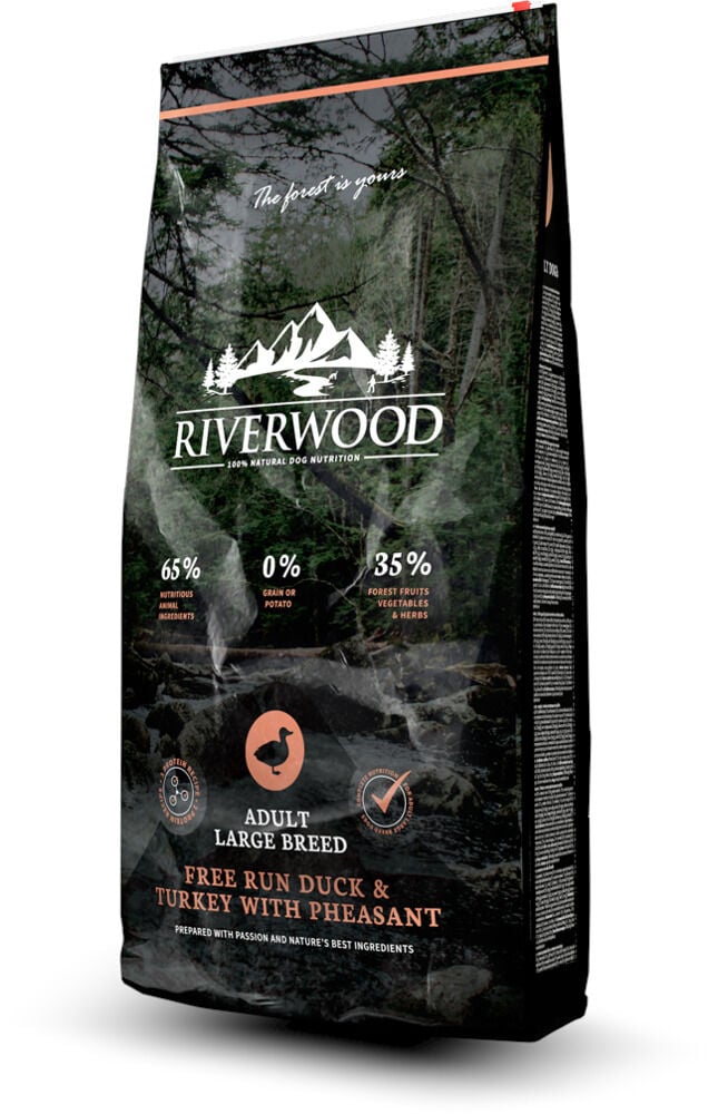Riverwood  Adult Large Breed - Hondenvoer - Eend - Kalkoen - 2 kg