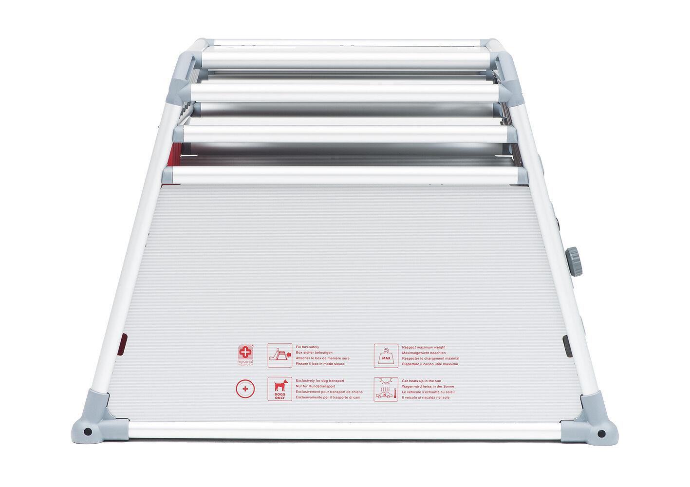 4Pets Pro 2 -  Autobench Hond - 66.00 cm - chroom - 54554.50 cm - L - 93.50 cm