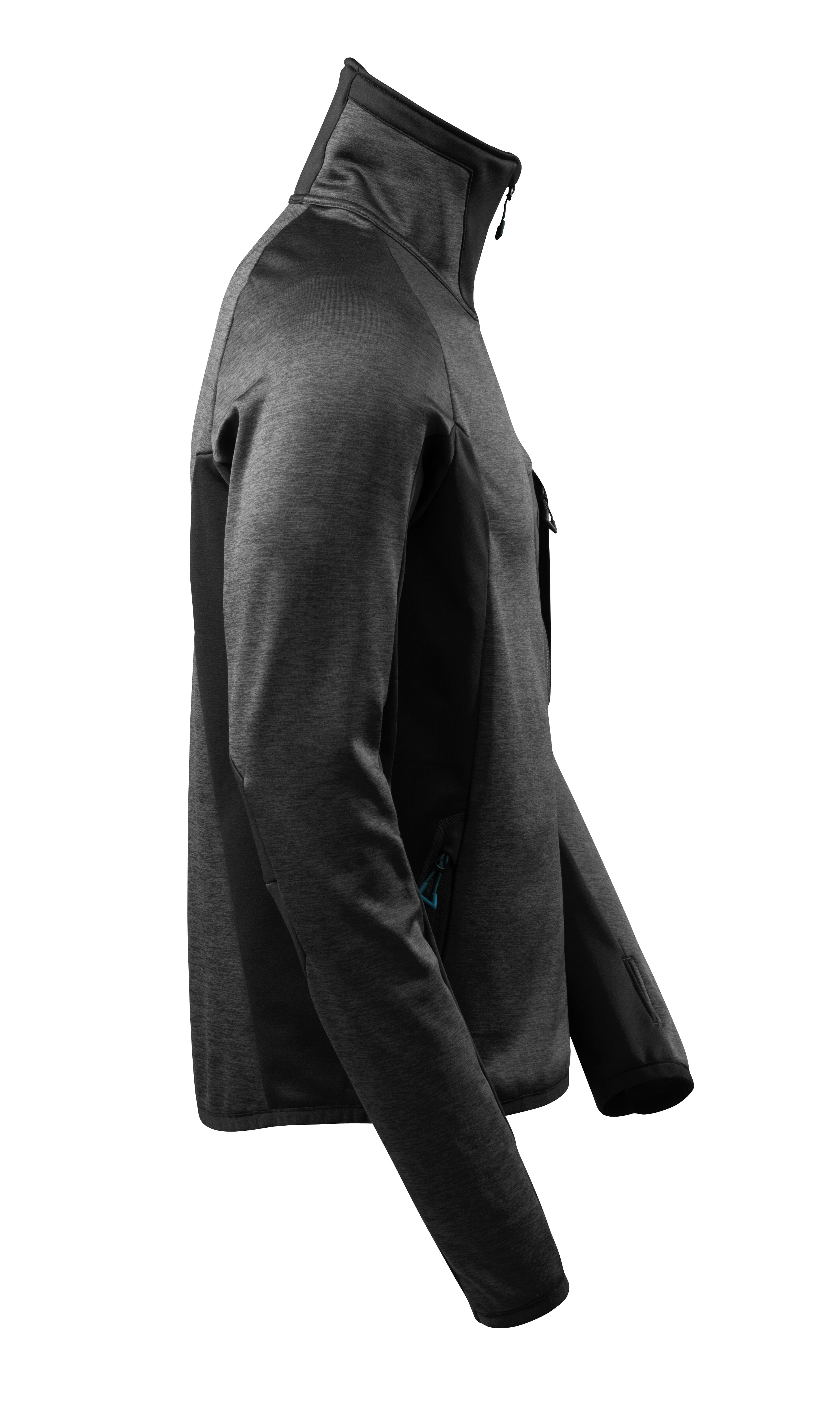 MASCOT Advanced - Fleecevest - L - Donkerantraciet / zwart - Grijs|Zwart