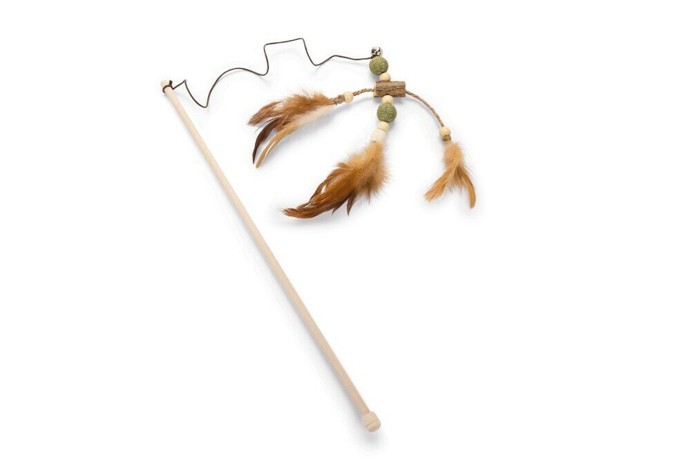 Beeztees Kattenhengel Catnip met veren - Kattenspeeltje Beeztees Kattenhengel Catnip met veren - Kattenspeeltje