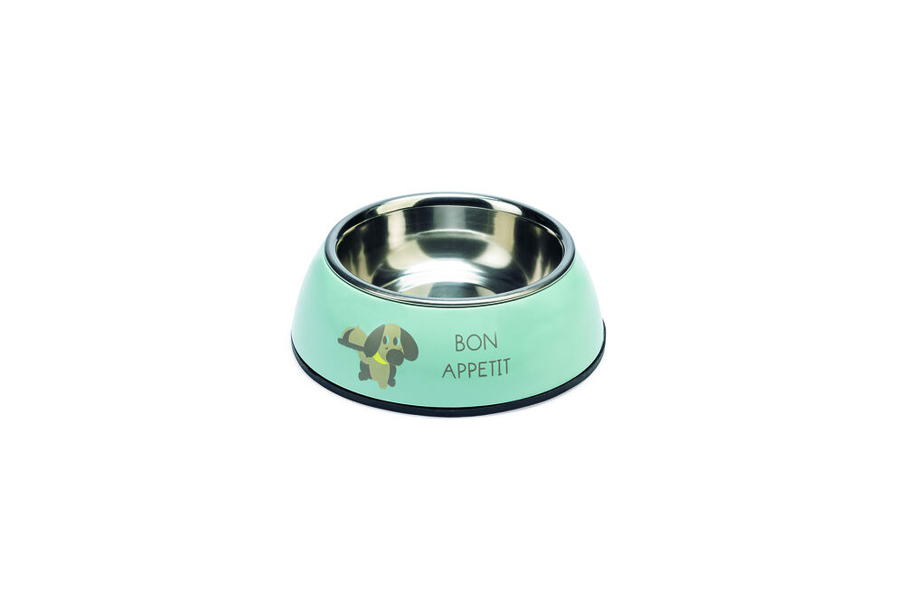 Beeztees Droppy  - Puppy Voerbak - Groen - 14 cm Beeztees Droppy  - Puppy Voerbak - Groen - 14 cm