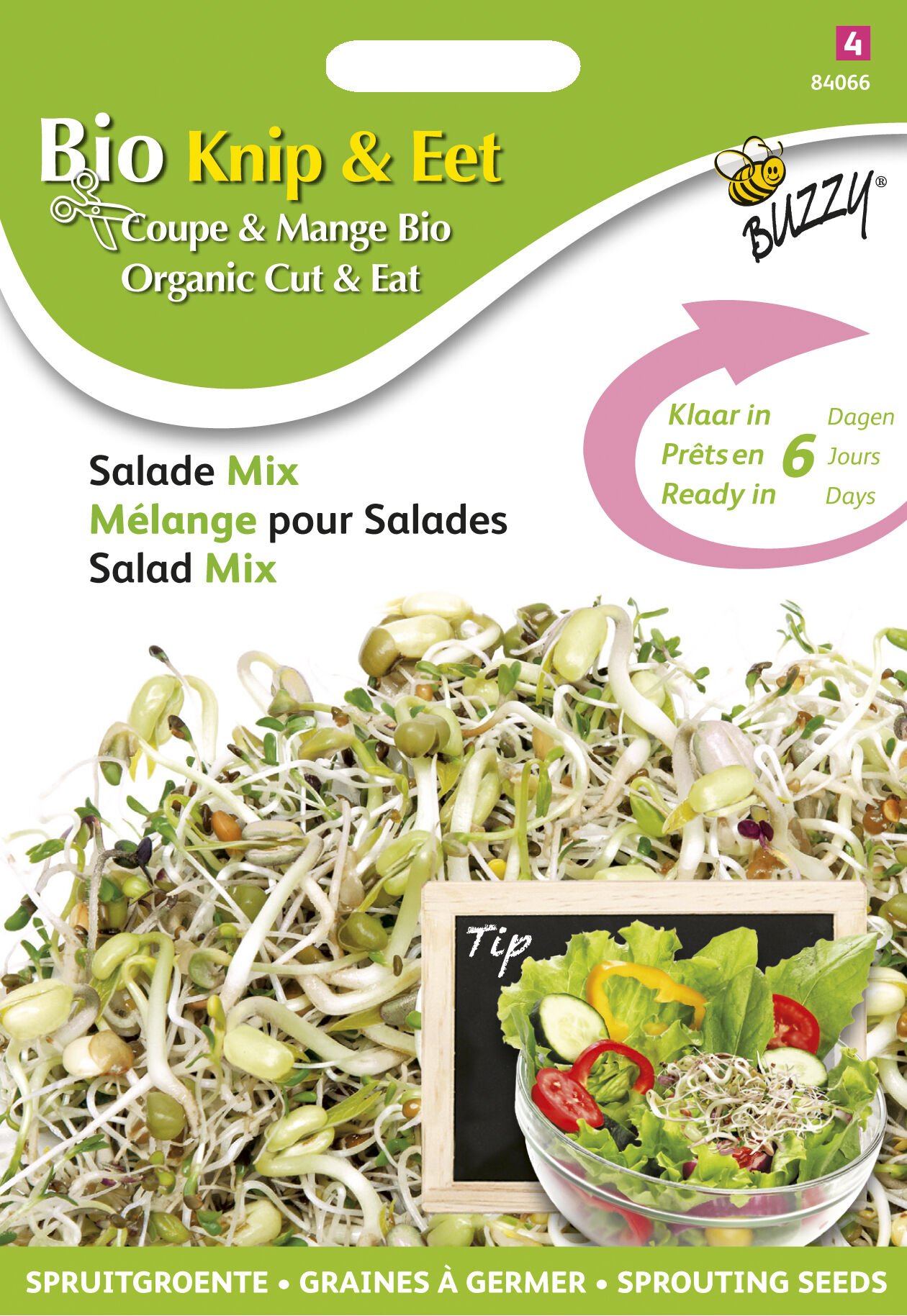 Buzzy® Organic Sprouting - Salademengsel - 30 Buzzy® Organic Sprouting - Salademengsel - 30