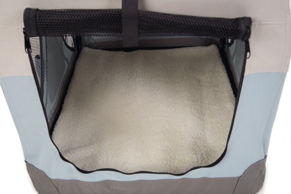 Beeztees - Honden Reisbench - blauw - 52x52x70 cm - M