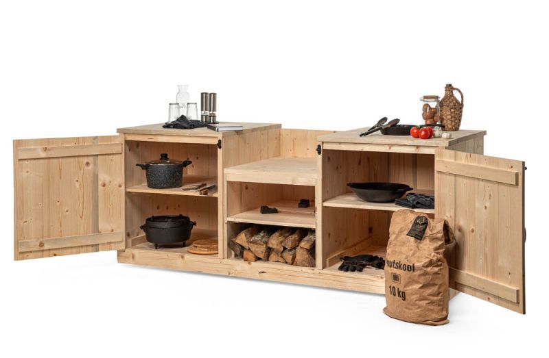 Volente Danilo - Buitenkeuken - Bruin - 1x220x80 cm