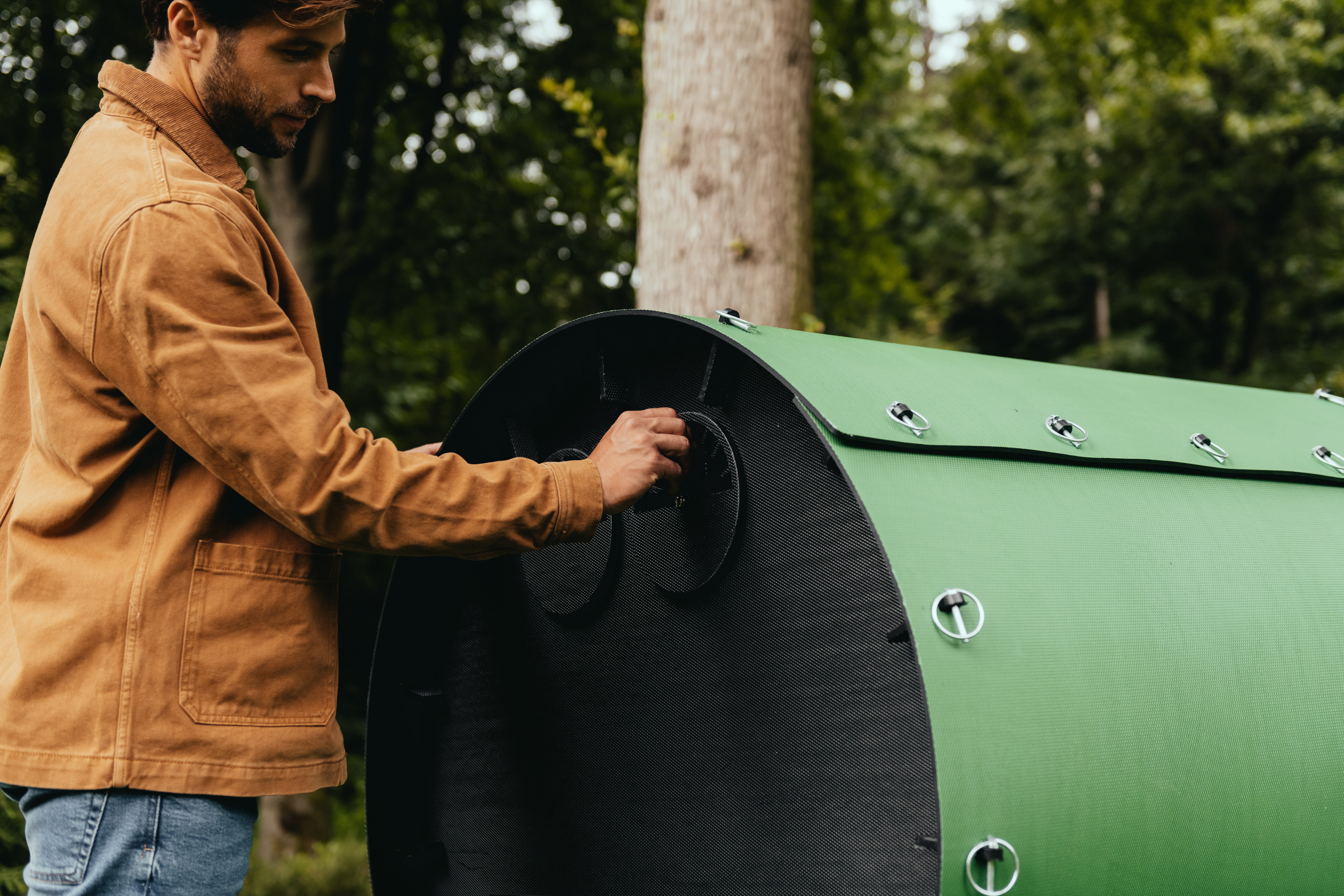 Nestera Wagon - Kippenhok - tot 10 kippen - Zwart/Groen