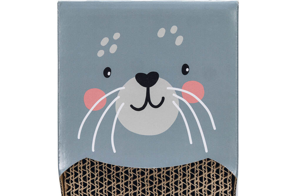 Beeztees Zeehond - Krabplank - 1.00 cm - Blauw - 45.00 cm - 1.00 cm