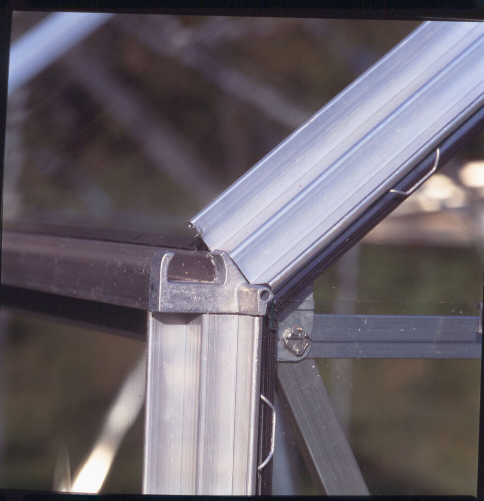 Halls Magnum 128 - Tuinkas - 258.00 cm - Zilver - Veiligheidsglas - 257.00 cm - 384.00 cm