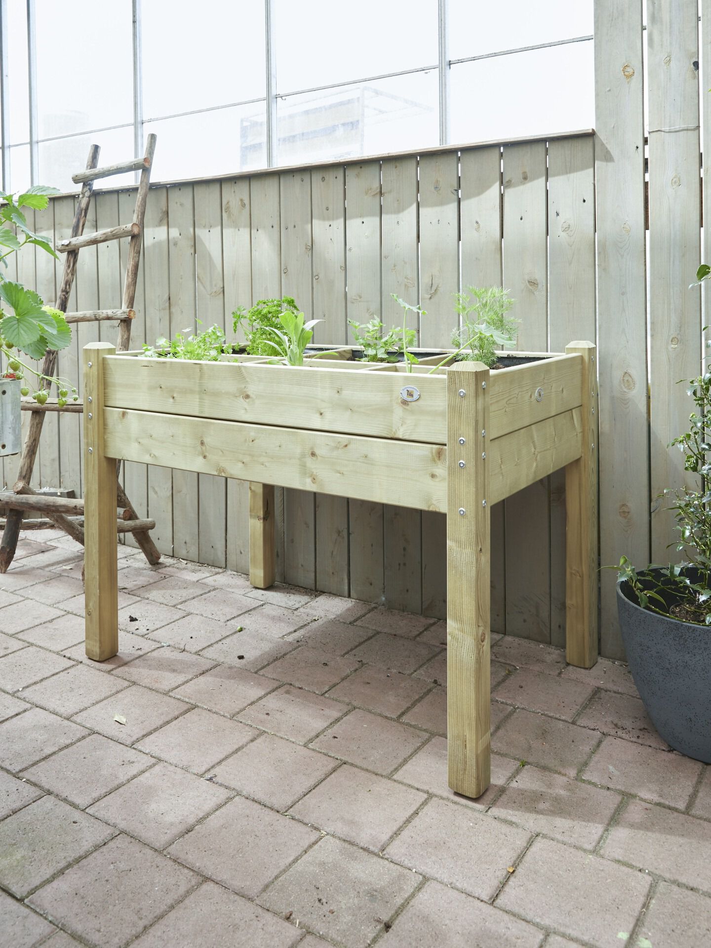 Talen Buitenmeubelen Minituin - Kweekbak - 88 cm - Groen - 88x120x1 cm