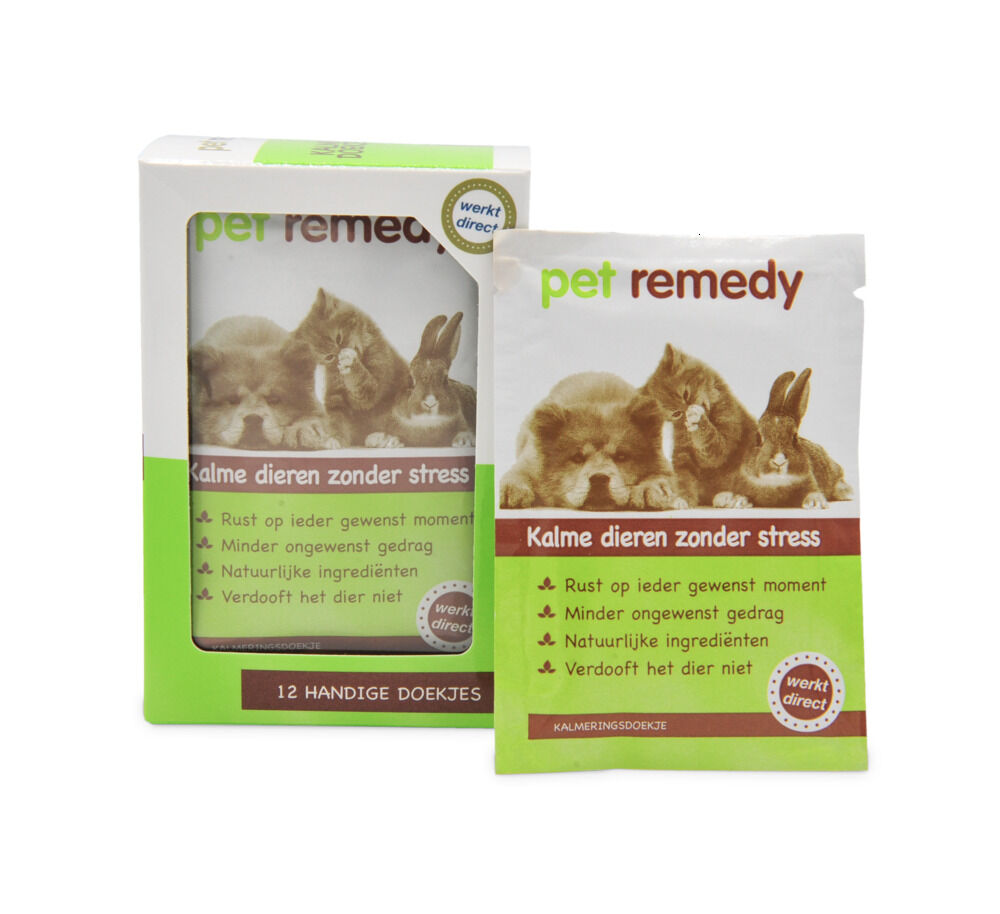 Pet Remedy Kalmerende doekjes - Anti stress Pet Remedy Kalmerende doekjes - Anti stress