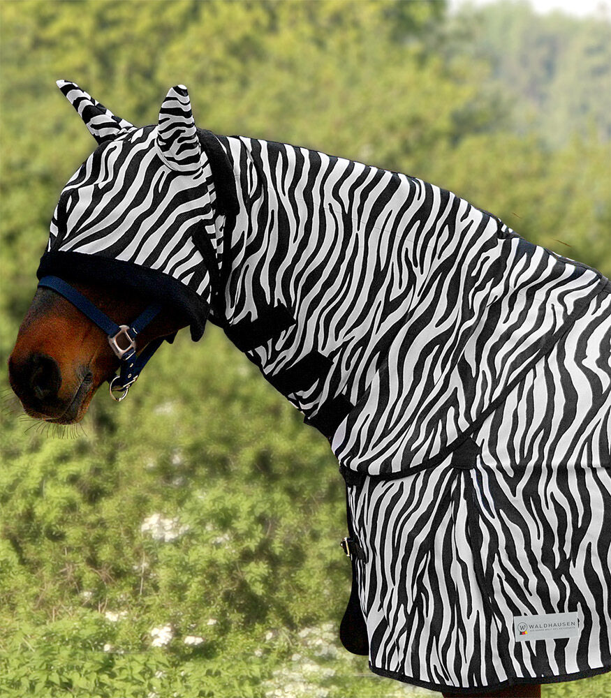 Waldhausen Halsstuk - Vliegendeken - Zebra - 30.00 cm - Zebra - 10.00 cm - Full - 3.00 cm