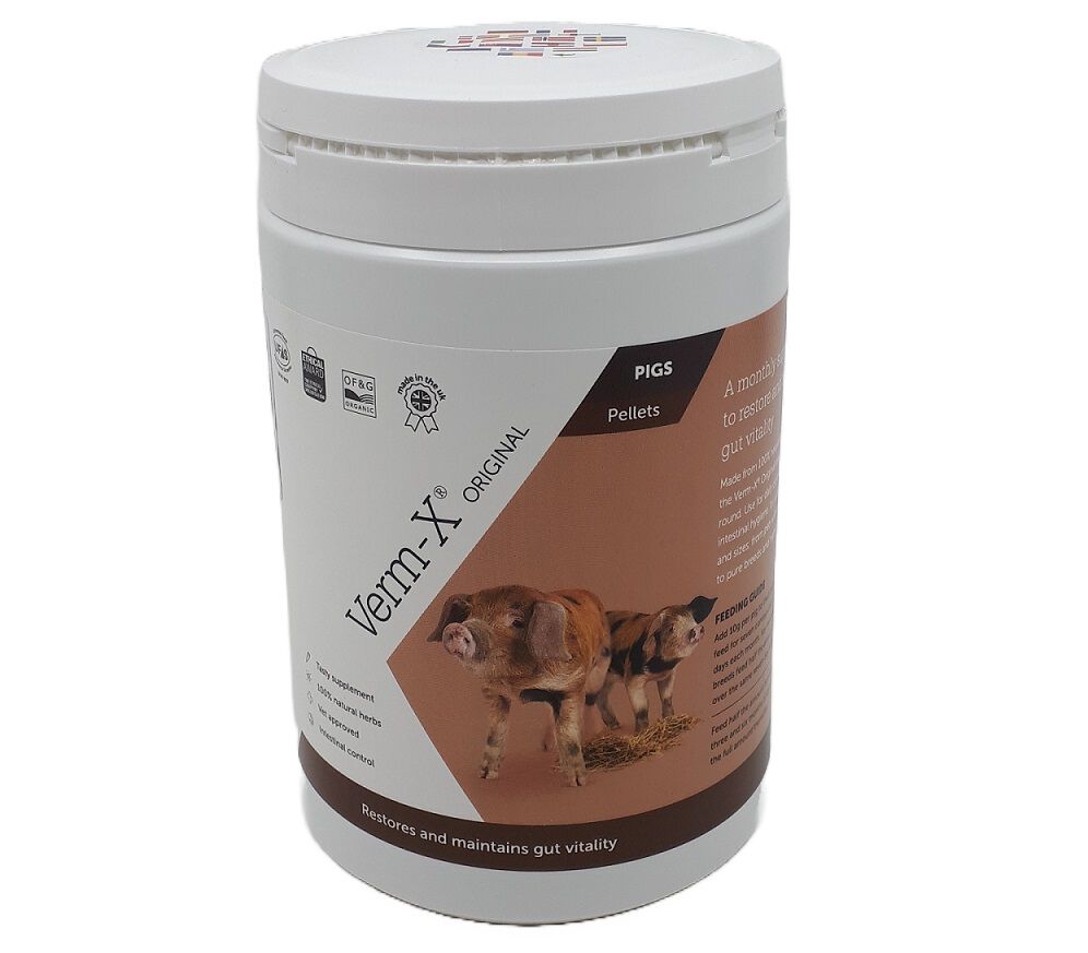 Verm-x Varken brokjes - Maag en darm supplement Verm-x Varken brokjes - Maag en darm supplement