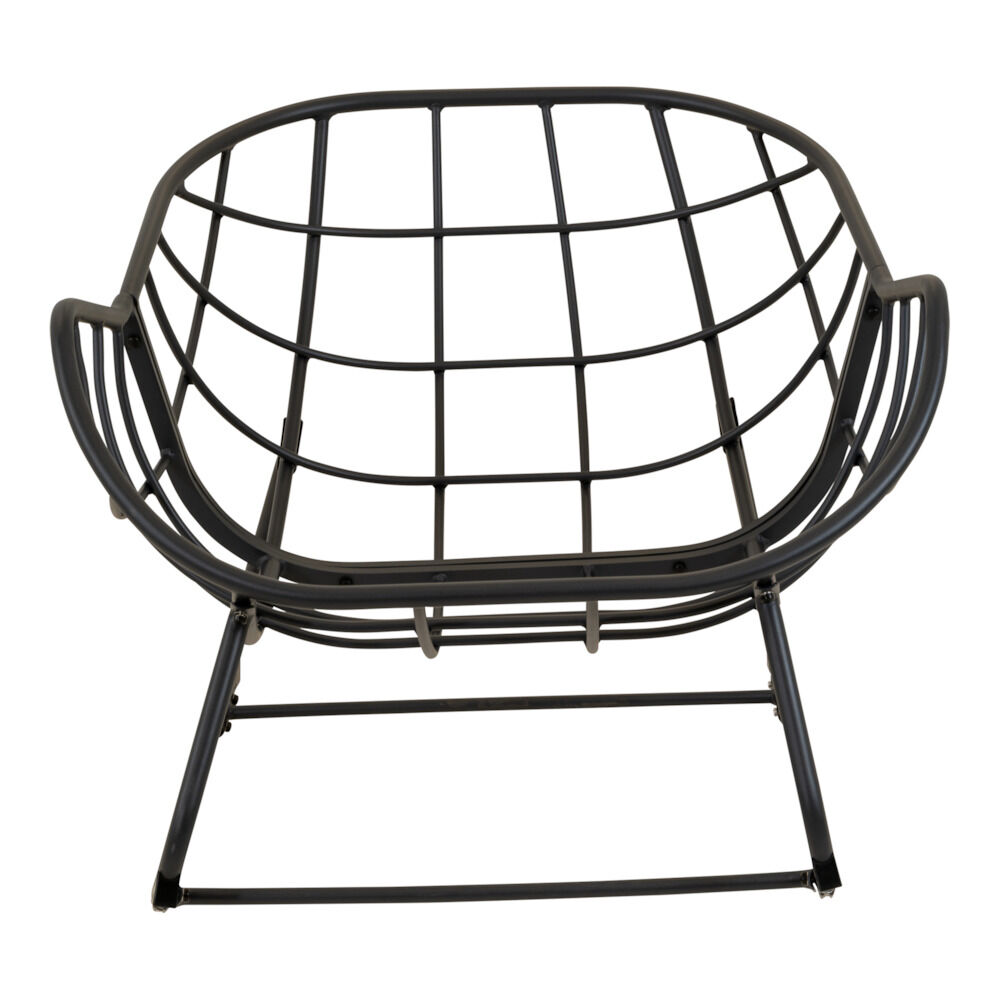 Lesli Living Cozy - Schommelstoelen - 1.00 cm - Grijs - 117.00 cm - 97.00 cm