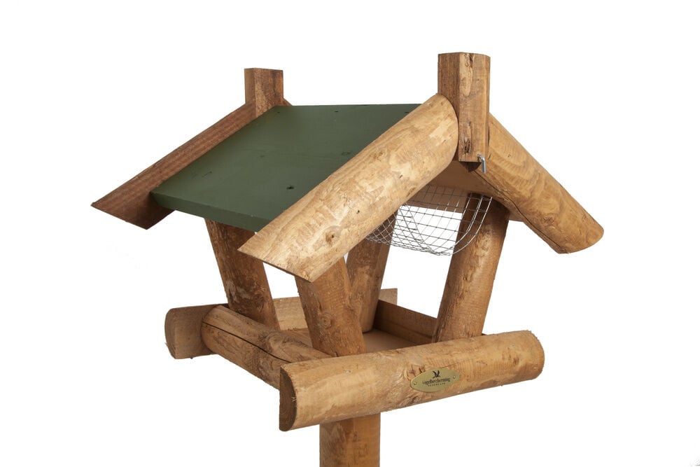 Vogelbescherming Voederhuis op paal -  Met Pindakaashouder