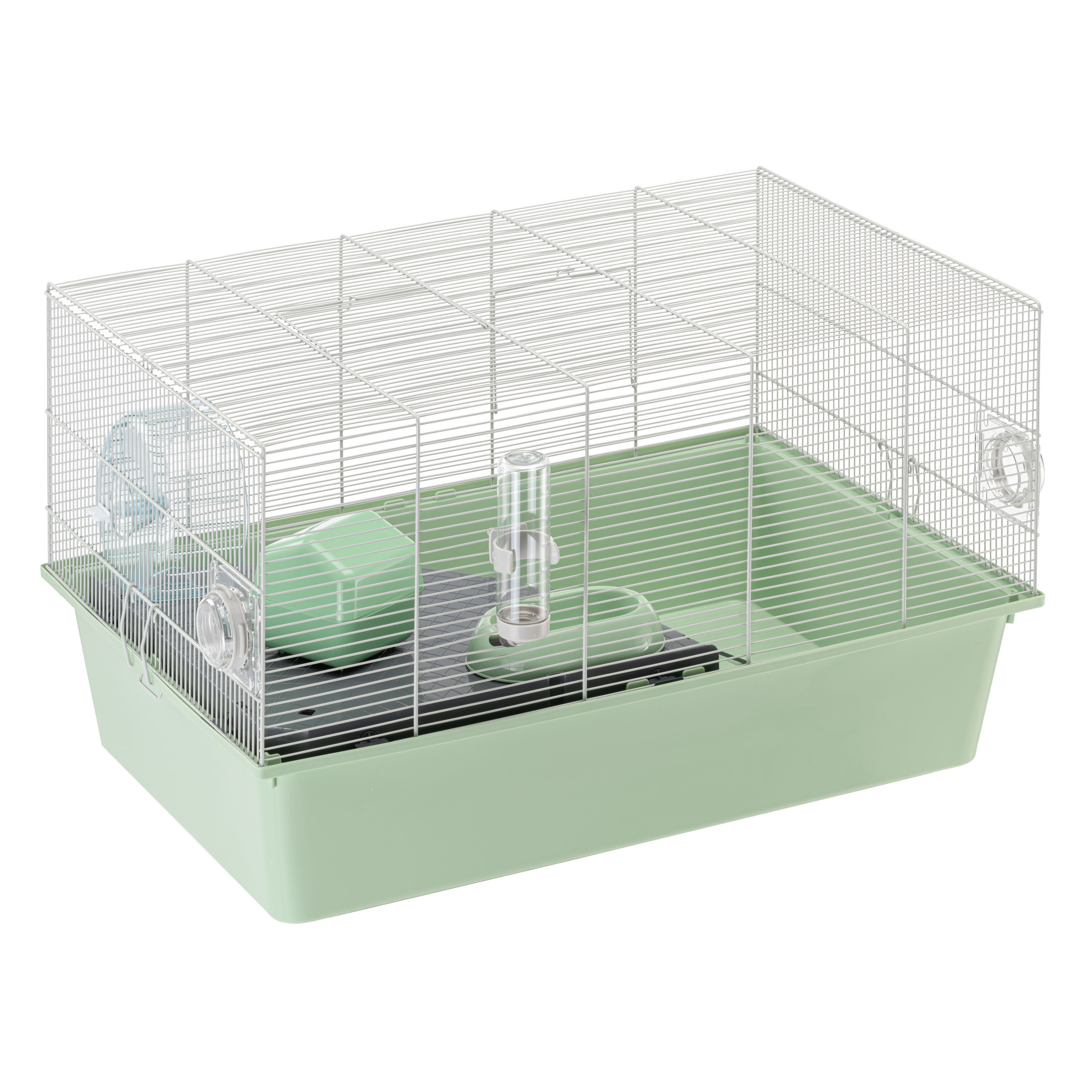Ferplast Milos - Knaagdierenkooi - 69,5x46x41 cm - Groen/Zwart - XL