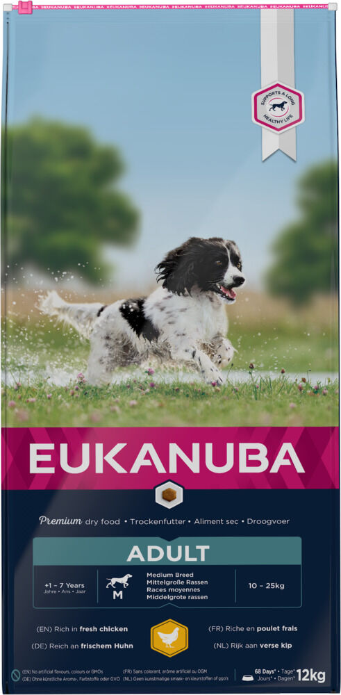Eukanuba Active Adult Medium - Hondenvoer - Kip - 12 kg
