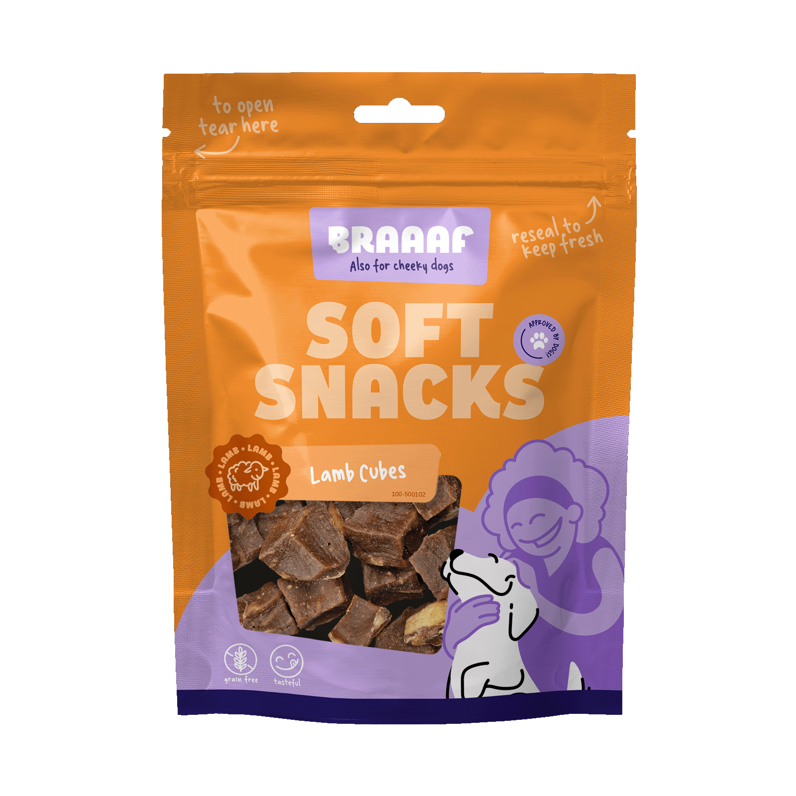 Braaaf Soft snacks Blokjes - Hondensnack