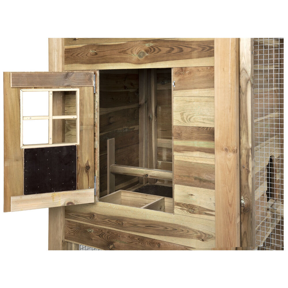 Voldux Hooiberg Fem XL - Kippenhok met ren - 225.00 cm - Naturel - 411.00 cm - 125.00 cm