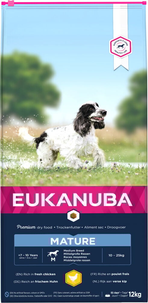 Eukanuba Thriving Mature Medium - Hondenvoer - Kip - 12 kg
