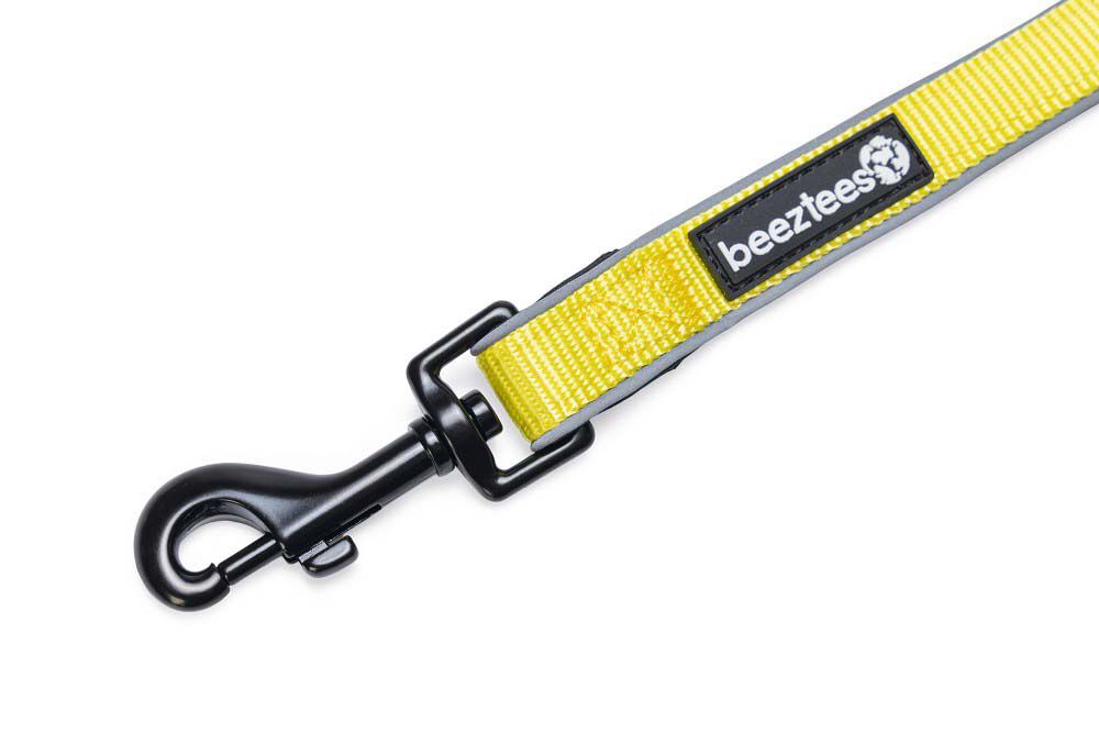 Beeztees Parinca Premium LED - Veiligheidsriem Hond - geel - 20 mm - 2 cm - 150 cm