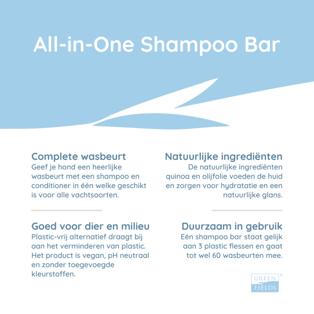 Greenfields All-In-One  - Hondenshampoo Bar - 70 - Transparant