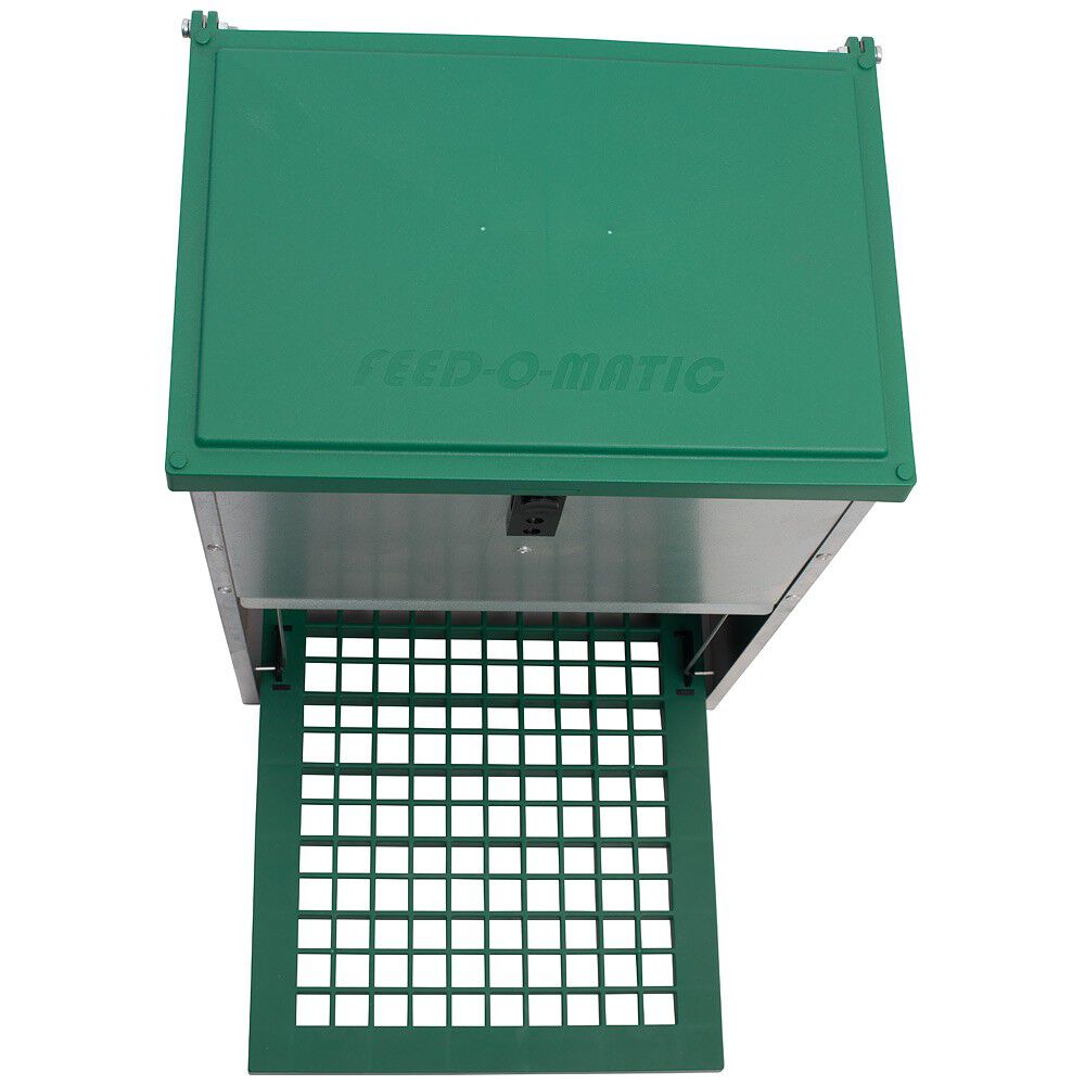 Olba FeedoMatic - Automatische Voerbak - Groen / Zink - 40x27.5x25 cm
