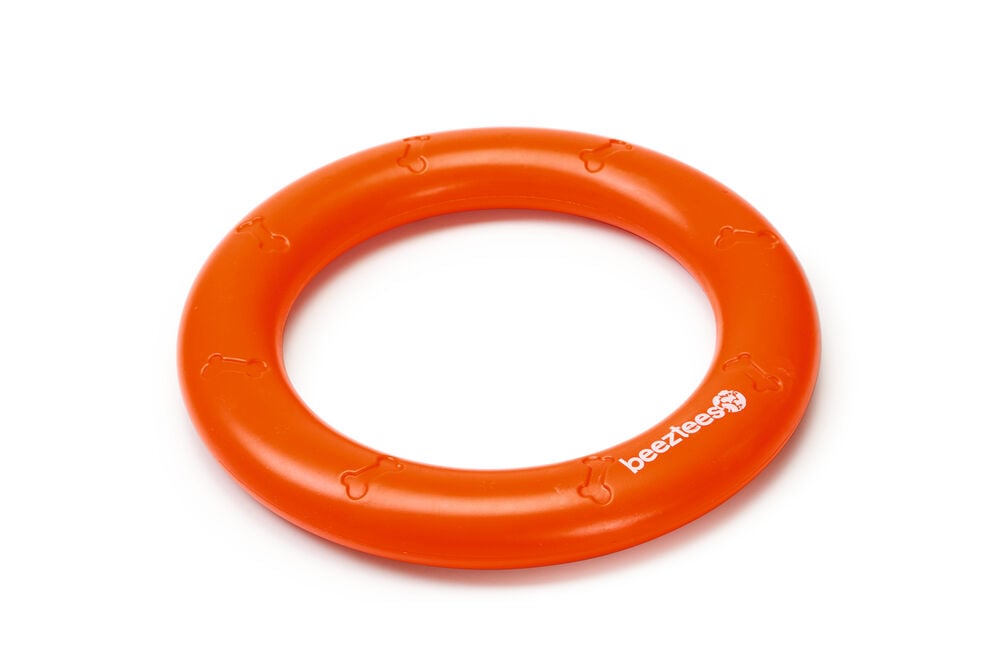 Beeztees Apportino Ring - Waterspeelgoed hond - oranje - 29.9x22x2.8 cm