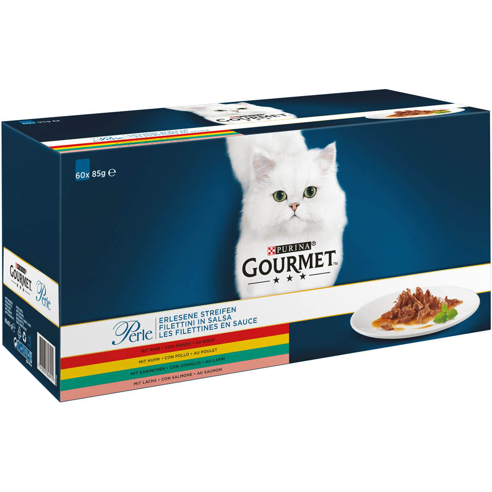 Gourmet Perle Mini Filets in Saus - Kattenvoer - 60x85 gram