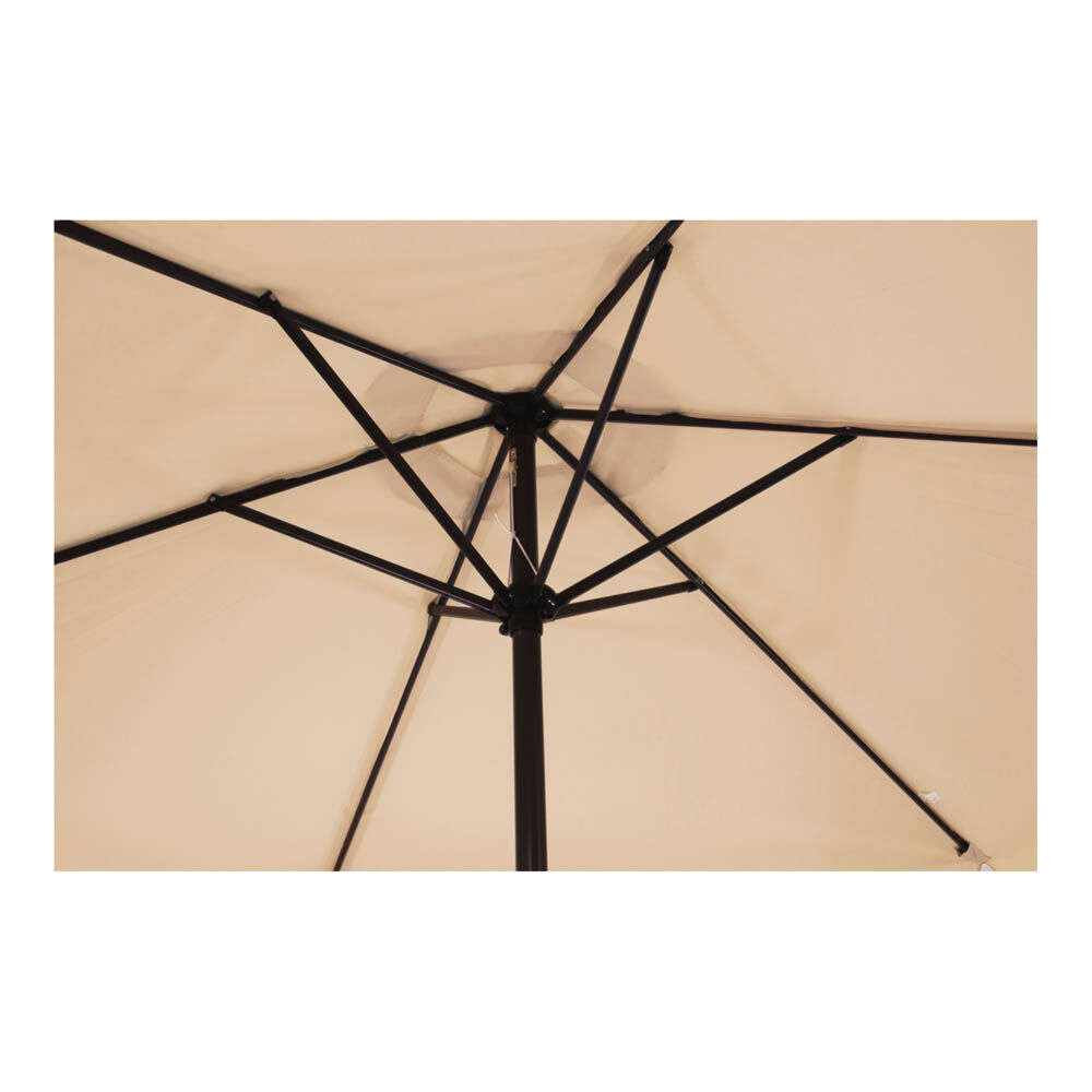 Lesli Living Gemini Stokparasol - Parasol - Ecru - 6x4x2 cm - 300 cm