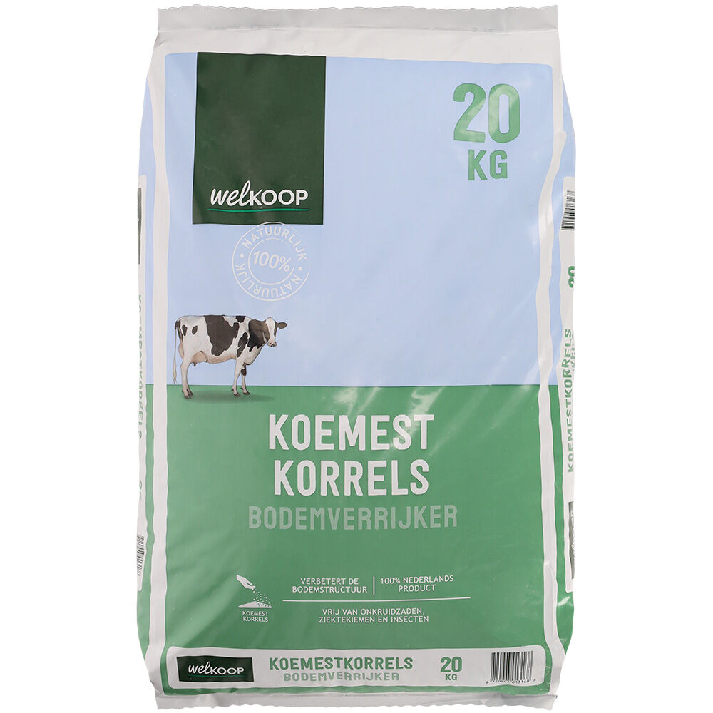 Welkoop Bodemverrijker - Koemestkorrels - 20 Welkoop Bodemverrijker - Koemestkorrels - 20