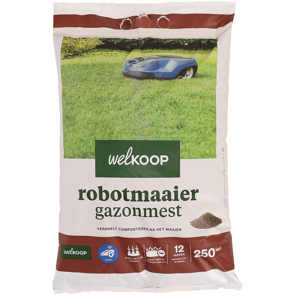 Welkoop - Robotmaaier Gazonmest - 250 m2 - 7.5