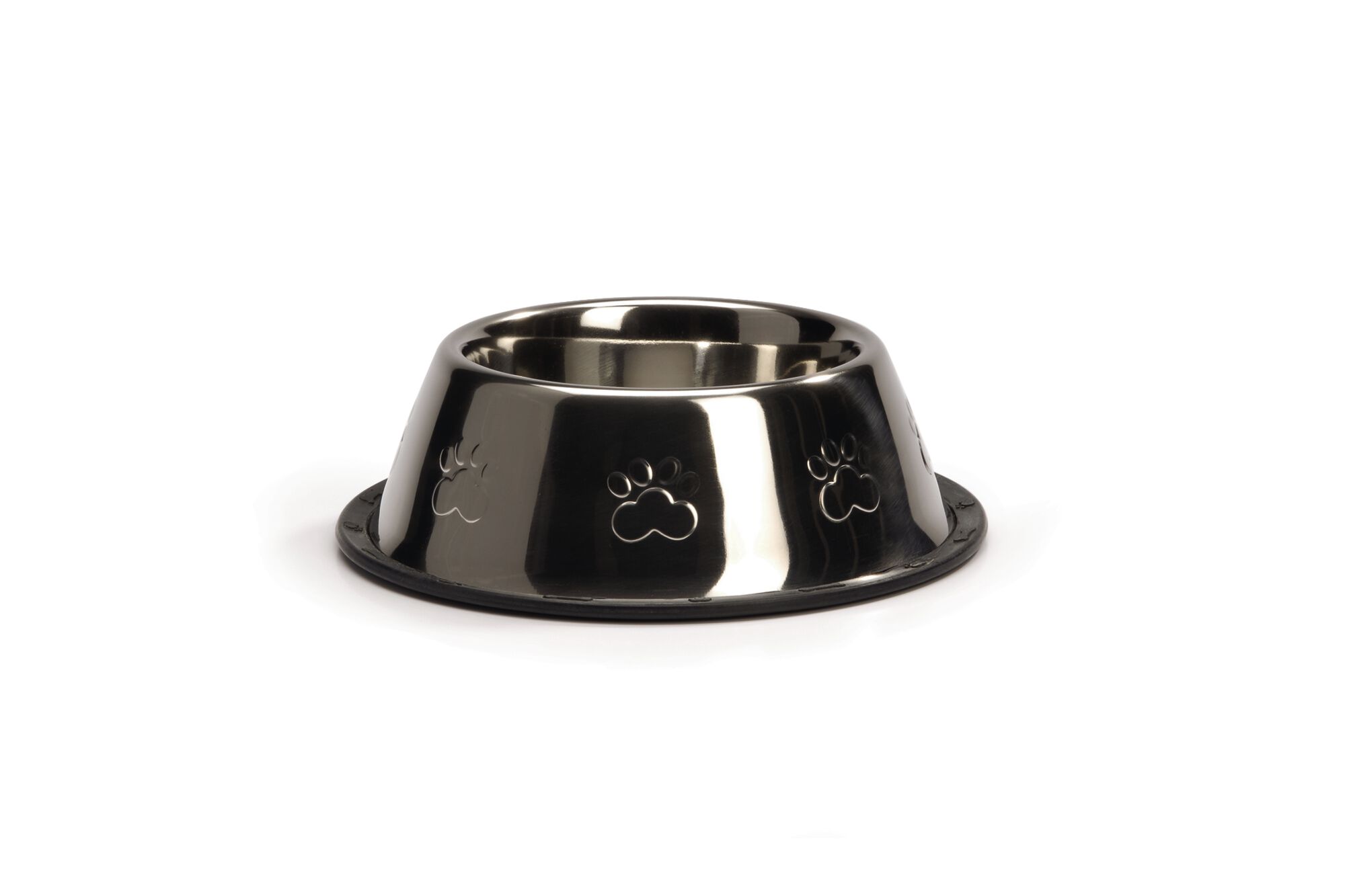 BEEZTEES RVS Voetprint - Voer & Drinkbak - Zilver - 16 cm