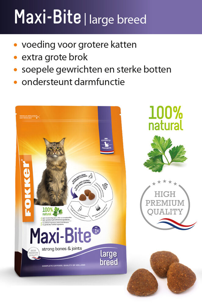 Fokker Maxi-Bite - Kattenvoer - 10.00 - rijst, kip