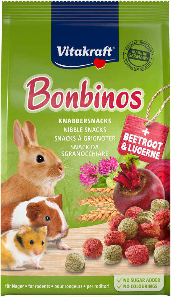 Vitakraft BonBinos - Konijn & Knaagdier Snacks Vitakraft BonBinos - Konijn & Knaagdier Snacks